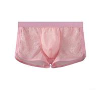 Drivstraw Herren Boxershorts aus Ice Silk mit Pouch und atmungsaktivem Mesh | Herren-Rippsocken, Boxershorts aus Eisseide, atmungsaktive Unterhosen mit Beutel