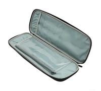 Drivstraw Stricknadel-Aufbewahrungstasche und Häkelnadel-Organizer für Nähzubehör, tragbare Reisetasche für gerade, doppelspitze (grau)