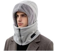 Drivstraw Unisex Strickmütze Winter Warm Stretchy Ohrenschutz Schwarz | Warme Polyester-Strickware, winddicht, hält Kopf und Ohren auch bei Minusgraden warm