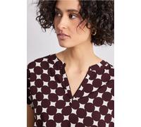 Dropped Shoulder Bluse mit Split Neck