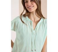 Cecil - Dropped Shoulder Bluse mit Struktur grün - Gr. - S