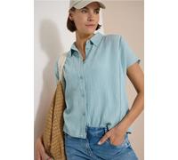 Dropped Shoulder Hemdbluse in Unifarbe