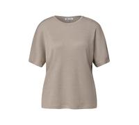 Street One Dropped Shoulder Shirt mit Glitzerdetails Clay Sand 38
