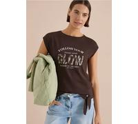 Dropped Shoulder Shirt mit Knotendetail