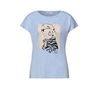 Dropped Shoulder Shirt mit Print Blau 44