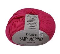 DROPS Baby Merino - 100& Schurwolle (Merino extrafine) Baby Merino Fb. 08 cerise