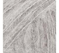 Drops Brushed Alpaca Silk color 2 hellgrau, 25g Lacegarn mit Seide und gebürsteter Alpakawolle, flauschig weich