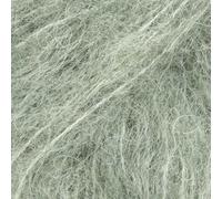 Flauschiges superfeines Alpaka- und Seidengarn, Drops gebürstete Alpaka-Seide, leicht und warm, 25,5 g, 150 Meter pro Knäuel (21 Salbeigrün)