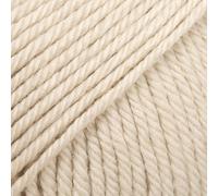 Drops Daisy 100 % Merinowolle, Garn zum Stricken und Häkeln, 3 oder leicht, DK, leichtes Kammgarn, 51 g, 120 Meter pro Knäuel, 1 x 50 g (02 Marzipan)
