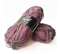 Drops Fabel Long Print - Holzrose (655)