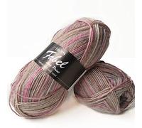 Drops Fabel Long Print - Rose Mist (623)