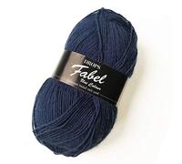 Drops Fabel Uni Colour 107 Blue Strickgarn