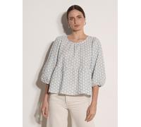 Druckbluse APRICOT "Top mit Peplum-Saum und Kreisstickerei", Damen, Gr. M (38), blau (sky), gewebt, Obermaterial: 100% Baumwolle CO., Blusen Druckbluse, Stickerei (88813602-38) sky