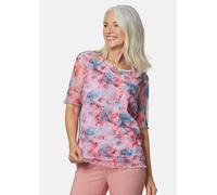 Druckbluse aus herrlich weichem Mesh grün 22