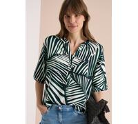 Druckbluse CECIL, Damen, Gr. XL (44), palm breeze grün, Web, Obermaterial: 100% Viskose, gemustert, lässig geschnitten hüftbedeckend, Rundhals, abgesteppte Kante, Blusen Druckbluse, Sommerbluse mit gr