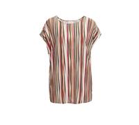 Druckbluse GOLDNER "Kurzgröße Streifenbluse mit Halbarm, überschnittene Schulter", Damen, Gr. 24, bunt (bunt, gestreift), Obermaterial: 100% Viskose CV., normal, Sonstiges, Blusen Druckbluse, Ohne (29
