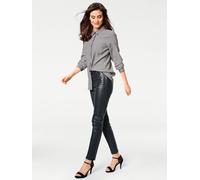 Druckbluse HEINE, Damen, Gr. 42, grau (grau, rosé), 100% Viskose, bedruckt, gemustert, Blusen Druckbluse (60566557-42) grau, rosé