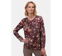 Druckbluse in Satinqualität rot 22