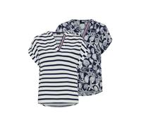 Druckbluse LAURA SCOTT, Damen, Gr. 40, weiß bedruckt, Web, Obermaterial: 100% Viskose, bedruckt, Blusen Druckbluse, bedruckte Bluse, aus Viskose, feminin im Stil (67384606-40)