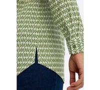 Langarmbluse SHEEGO, Damen, Gr. 50, moos, pistazie, bedruckt, 100% Viskose, gemustert, mehrfarbig, Rundhals, Blusen (66243353-50) moos, pistazie, bedruckt