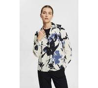 Druckbluse SOYACONCEPT "SC-BENE 2", Damen, Gr. XL, navy combi, Web, Obermaterial: 100% Viskose, bedruckt, regular fit normal, V-Ausschnitt, Blusen Druckbluse (93727350-XL) navy combi