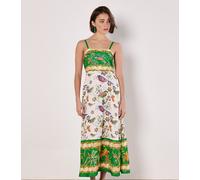 Druckkleid APRICOT "Druck Midikleid", Damen, Gr. M (38), N-Gr, grün, gewebt, Obermaterial: 100% Polyester PES., bedruckt, normal, Kleider Druckkleid, mit Trägern (87841331-38) grün