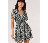 Druckkleid APRICOT "Minikleid", Damen, Gr. M (38), N-Gr, blau (navy), Obermaterial: 100% Polyester PES., geblümt, Kleider Druckkleid, mit Smokdetails (61823110-38) navy