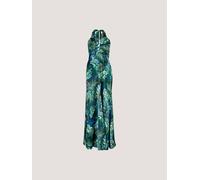 Druckkleid APRICOT "Tropical Satin Kleid", Damen, Gr. L (40), N-Gr, blau (navy), Obermaterial: 100% Polyester PES., gemustert, Kleider Druckkleid, mit Neckholder (70539516-40) navy