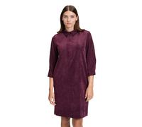 Druckkleid BETTY & CO "Damen mit Kragen", Damen, Gr. 42, Normalgrößen, schwarz aubergine, Obermaterial: 89% Polyester, 10% Polyamid, 1% Elasthan, lässig geschnitten kurz, Kleider Druckkleid (69967341-