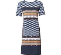 Jerseykleid HEINE "Jersey-Kleid", Damen, Gr. 44, Normalgrößen, bunt, 95% Viskose, 5% Elasthan, bedruckt, gemustert, kurz, Rundhals, Kleider Jerseykleid (92381900-44) bunt