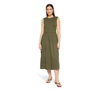 Druckkleid CARTOON "Damen mit Eingrifftaschen", Damen, Gr. 42, Normalgrößen, khaki, Obermaterial: 71% Baumwolle, 25% Polyamid, 04% Elasthan, A-Linie lang, Rundhals, Kleider Druckkleid (61317729-42) kh