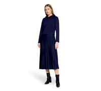 Druckkleid CARTOON "Damen mit Kapuze", Damen, Gr. 36, Normalgrößen, blau (dunkelblau), Obermaterial: 50% Viskose, 45% Polyester, 5% Elasthan, Basic schmal lang, Rundhals, Kleider Druckkleid (39992621-