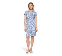 Druckkleid CARTOON "Damen mit überschnittenen Ärmeln", Damen, Gr. 36, Normalgrößen, blau (weiß, hellblau), Obermaterial: 98% Polyester, 2% Elasthan, lässig geschnitten kurz, V-Ausschnitt, Kleider Druc