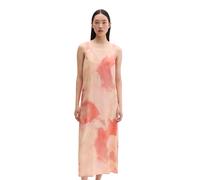 Druckkleid MARC O'POLO "aus hochwertigem Viskose-Mix", Damen, Gr. 38, Normalgrößen, rosa (light pink), Obermaterial: 96% Viskose, 4% Elasthan, bedruckt, regular fit wadenlang, V-Ausschnitt, Kleider Dr