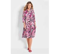 Druckkleid mit Blütenmuster pink 20