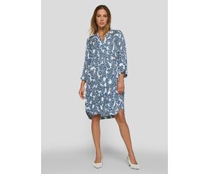 Druckkleid RABE, Damen, Gr. 36, N-Gr, pazifik, Web, Obermaterial: 100% Viskose, bedruckt, gemustert, bequem kniefrei, Rundhals, Kleider Druckkleid, mit floralem Allover-Print (72968450-36)