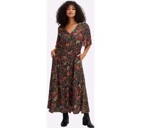 Druckkleid SHEEGO BY JOE BROWNS "Kleid", Damen, Gr. 58, Normalgrößen, schwarz (schwarz, bedruckt), 100% Viskose, Paisley, bedruckt, gemustert, mehrfarbig, lang, Kleider Druckkleid (69741451-58) schwar