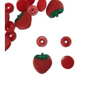 Druckknöpfe aus Kunststoff - Erdbeere (Kam Snaps) Menge Druckknöpfe 10 Stück - 1,89 €