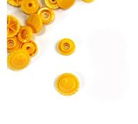 Druckknöpfe aus Kunststoff - Sonne (Kam Snaps) Farbe. dunkelgelb (B10), Menge Druckknöpfe 30 Stück - 2,10 €