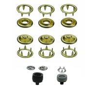 Druckknöpfe Jersey wählbar von 8,5 mm bis 10,5 mm + Einsatzwerkzeug von ISTA TOOLS passend in die Prym Vario-Zange + 50 Stück Jersey-Snaps, Metallknöpfe, Messing rostfrei & nickelfrei (Größe 10,5 mm)