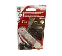 Druckknöpfe Nähfrei Druckknopf Anorak, Sport, Camping Knöpfe 15mm (Schwarz, mittelstarke Stoffe (Anorak))