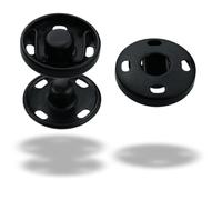 Druckknöpfe zum Aufnähen 20 Paare - S-Feder 8 mm bis 25 mm Druckknopf zum Annähen Snaps Button viele Farben (Schwarz, 8 mm)