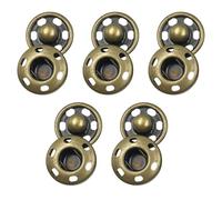 Druckknöpfe zum Aufnähen, antikes Messing, 10 Sets 25 mm