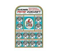 PRYM Annäh-Druckknöpfe, 21mm, silberfarbig, Messing, Bekleidungsverschlüsse, Knöpfe