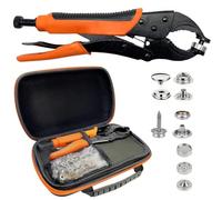 Druckknopf Set Mit Zange, Druckknöpfe Zum Schrauben, EnthäLt Werkzeugtasche und 40 SäTze 15-Mm-Druckknöpfe, Reparieren Von Segeltuch, NäHen,Planen Ersetzen Von MetallverschlüSsen