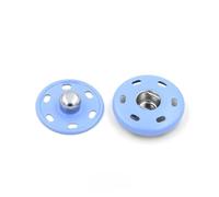 Druckknopfverschluss, 10er-Sets 8-30 mm große Metall-Druckknöpfe for Annähen, Druckknöpfe for Kleidung, Geldbörsen, Handtaschen, Bastelbedarf(Light Blue,23mm)