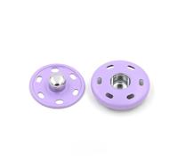 Druckknopfverschluss, 10er-Sets 8-30 mm große Metall-Druckknöpfe for Annähen, Druckknöpfe for Kleidung, Geldbörsen, Handtaschen, Bastelbedarf(Purple,10mm)