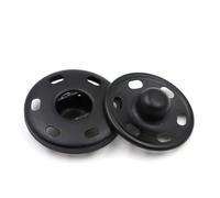 Druckknopfverschluss, 10er-Sets 8-30 mm große Metall-Druckknöpfe for Annähen, Druckknöpfe for Kleidung, Geldbörsen, Handtaschen, Bastelbedarf(Black,23mm)