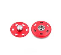 Druckknopfverschluss, 10er-Sets 8-30 mm große Metall-Druckknöpfe for Annähen, Druckknöpfe for Kleidung, Geldbörsen, Handtaschen, Bastelbedarf(Red,21mm)
