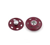 Druckknopfverschluss, 10er-Sets 8-30 mm große Metall-Druckknöpfe for Annähen, Druckknöpfe for Kleidung, Geldbörsen, Handtaschen, Bastelbedarf(Wine Red,21mm)